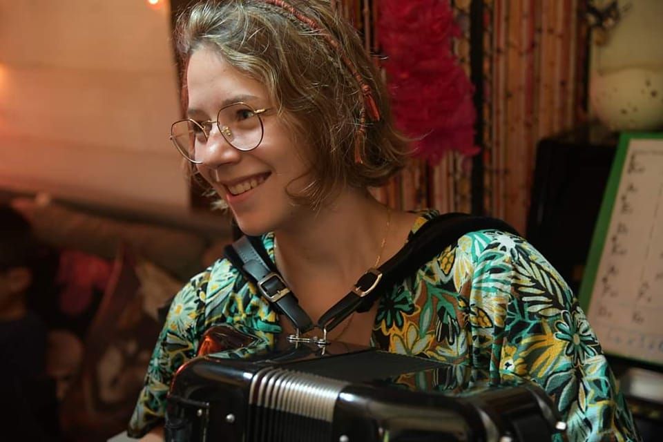 Maëlle Aguila et son accordéon