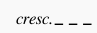 Crescendo écrit partition